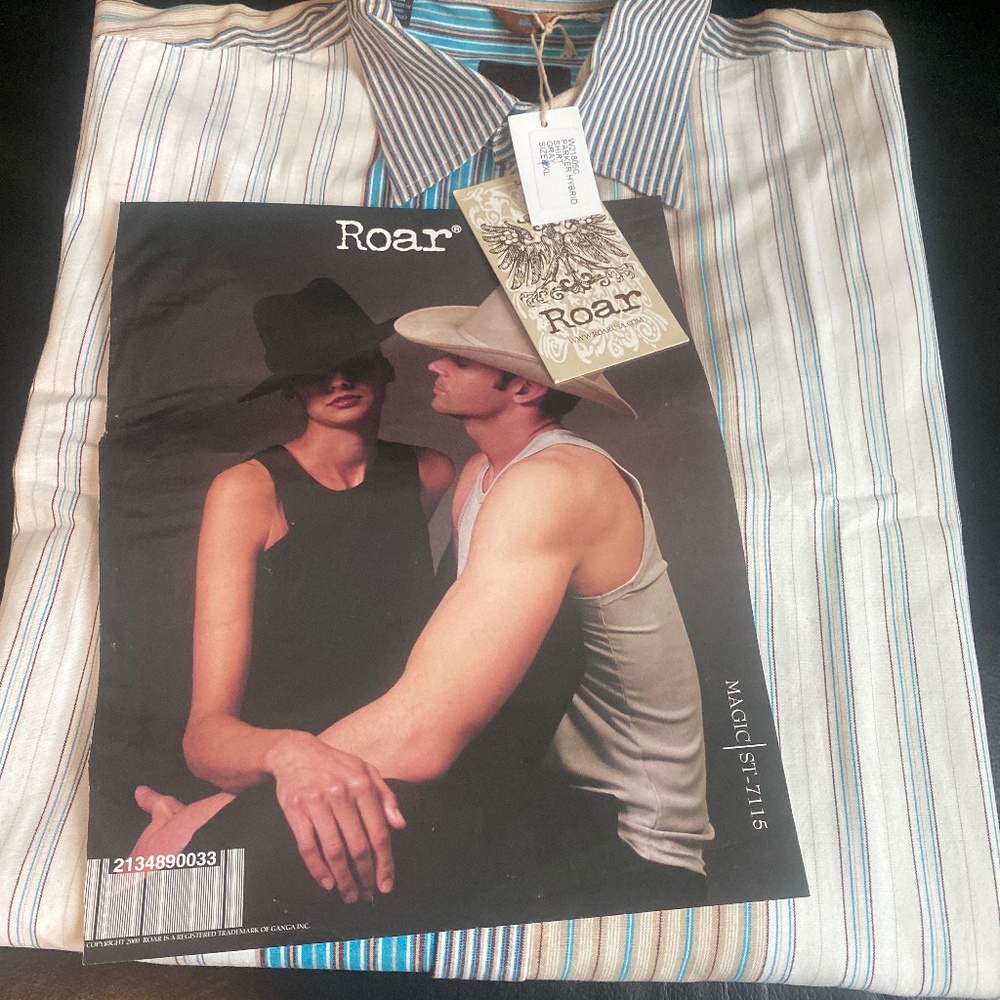 ROAR Vintage Inspired Woven Shirt Sz XL